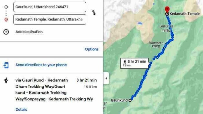 Gaurikun To Kedarnath Distance 696x390 